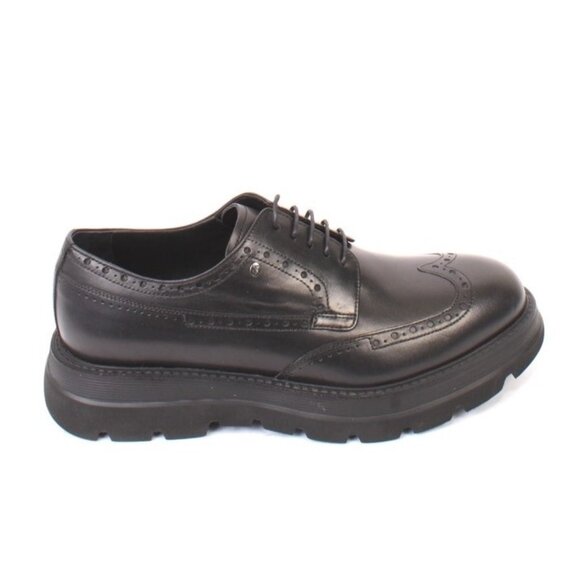 ROBERTO SERPENTINI 7311 Black Leather Lace-Up Classic Shoes main image 6